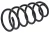 NTY Suspension Spring Audi TT 98-06 front axle (1J0411105BT)