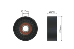 NTY Napínací Kladka Vícedrážkového Řemene Citroen Evasion Xantia XM Xsara ZX Fiat Ulysse Lancia Zeta Peugeot 306 406 605 806 2.0 07.91-03.05 (575134)