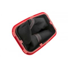 NTY Satz Schaltknauf und Manschette VW Bora 1998-2005,Golf IV 1998-2005/5 Gänge, Montage otvor hlavice: 12 mm, Manschette schwarz mit rotem Rahmen/ (GZB-VW-016)