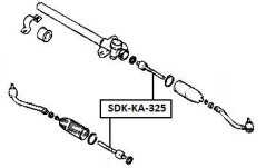 NTY Axiální Kloub Řízení KIA Ceed 06- Hyundai I30 06 (56540-2H000)