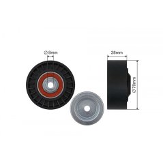 NTY Drive Belt Idler Pulley Audi A4 A5 A6 Q5 VW T5 Crafter 2.0TDI (500112)