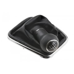 NTY Satz Schaltknauf und Manschette VW Bora 1998-2005,GOLF IV 1998-2005/5 Gänge/ (1J0711113C)