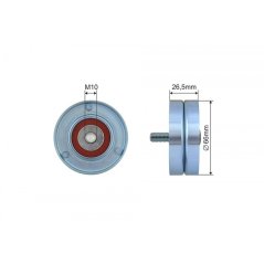 NTY Drive Belt Idler Pulley Alfa Romeo 156 166 2.4JTD Giulietta 1.4TB 11-17 Fiat Marea 96-07 (399-99)