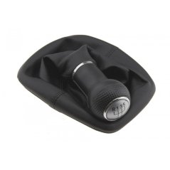 NTY Satz Schaltknauf und Manschette VW Bora 1998-2005,Golf IV 1998-2005/5 Gänge - silber/ (GZB-VW-007)