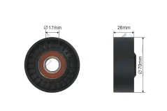NTY Napínací Kladka Vícedrážkového Řemene BMW X5 (E53) 4.4 05.00-12.03 (11287515866)