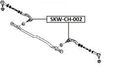 NTY Axiálny Kĺb Priečne Tiahlo Riadenie Ford Ranger 06- Mazda BT-50 07 (1454896)