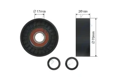 NTY Napínací Kladka Vícedrážkového Řemene BMW 3 97-13 5 01-10 6 02-10 7 00-08 X3 03-10 X5 99-13 X6 06-14 Ssang Yong Actyon 06- a další (11287786881)