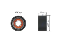 NTY Napínací Kladka Vícedrážkového Řemene BMW 1 E81/E82/E88 3 E90/E91/E92/E93 5/F10/F11 Gran Turismo F07 7 F01/F02/F03/F04 a další (11287800333)
