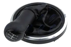 NTY Gear Knob and Gaiter Set Ford Fiesta 2002- Fusion 2002-/5speed-black Hlavice gear lever (1151765)