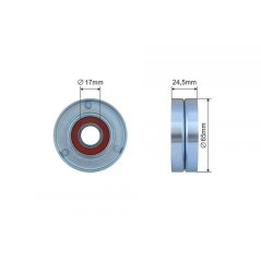 NTY Drive Belt Idler Pulley Audi A1 A3 VW Golf VI Polo Skoda Fabia Yeti 1.2 (500514)