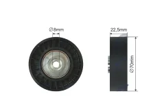 NTY Napínací Kladka Viacdrážkového Remeňa BMW 3 97-06 5 95-03 7 93-01 X5 99-06 Land Rover Freelander 99-06 Range Rover 02-12 (11282243592)