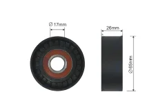 NTY Napínací Kladka Vícedrážkového Řemene Alfa Romeo Mito Opel Corsa C 03 (51821653)