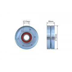 NTY Drive Belt Idler Pulley Audi A1 Skoda Fabia VW Golf 5 Passat Tiguan 1.4 TSI (469-00)
